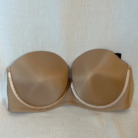 Paramour by Felina Marvelous Strapless Full Busted Neutral Underwire Bra 38DDD - Picture 4 of 13